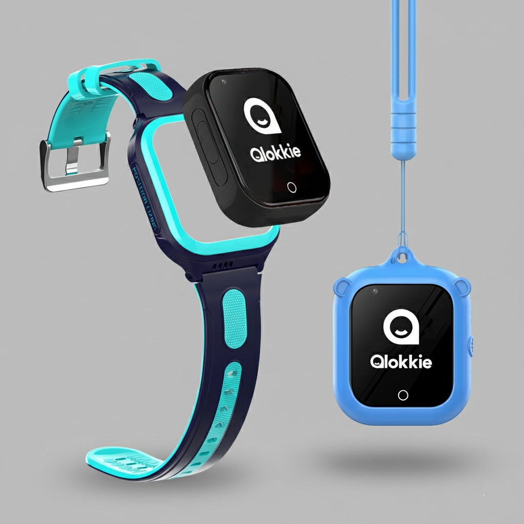 Qlokkie GPS Watch Child - Kiddo GO+ - Includes Protective Case - Blue
