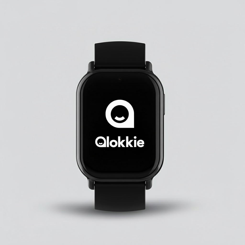 Qlokkie Kiddo Mini – Kompakte GPS-Uhr für Kinder – Schwarz