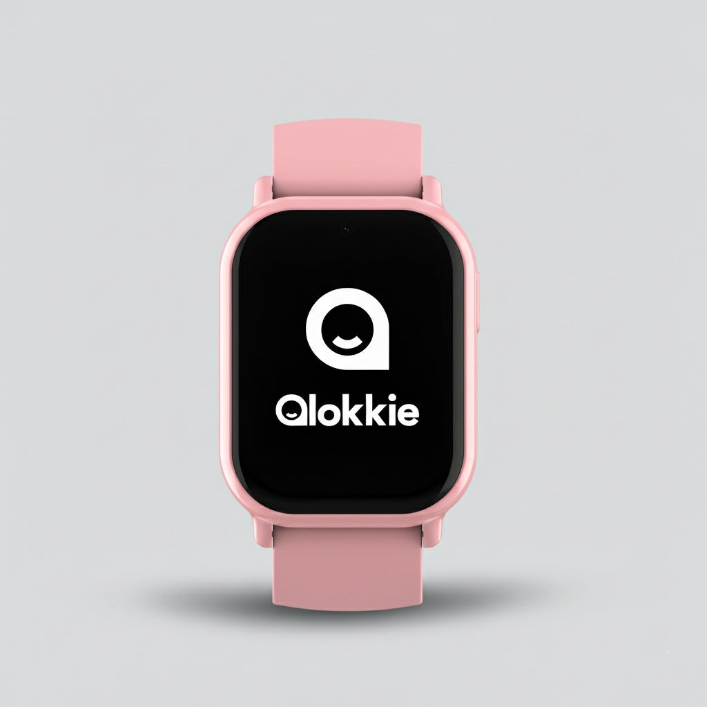 Qlokkie Kiddo Mini – Kompakte GPS-Uhr für Kinder – Rosa