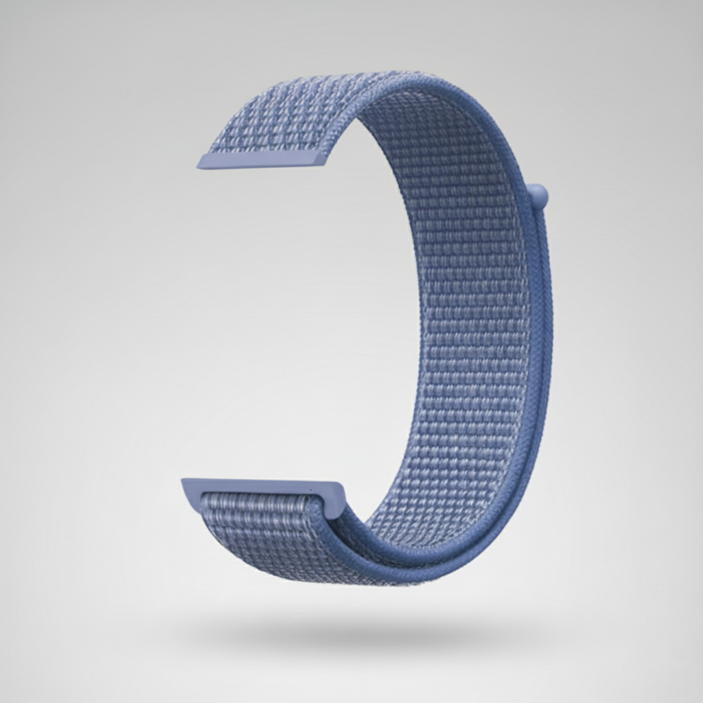 Watch strap Velcro - 20MM - Light blue