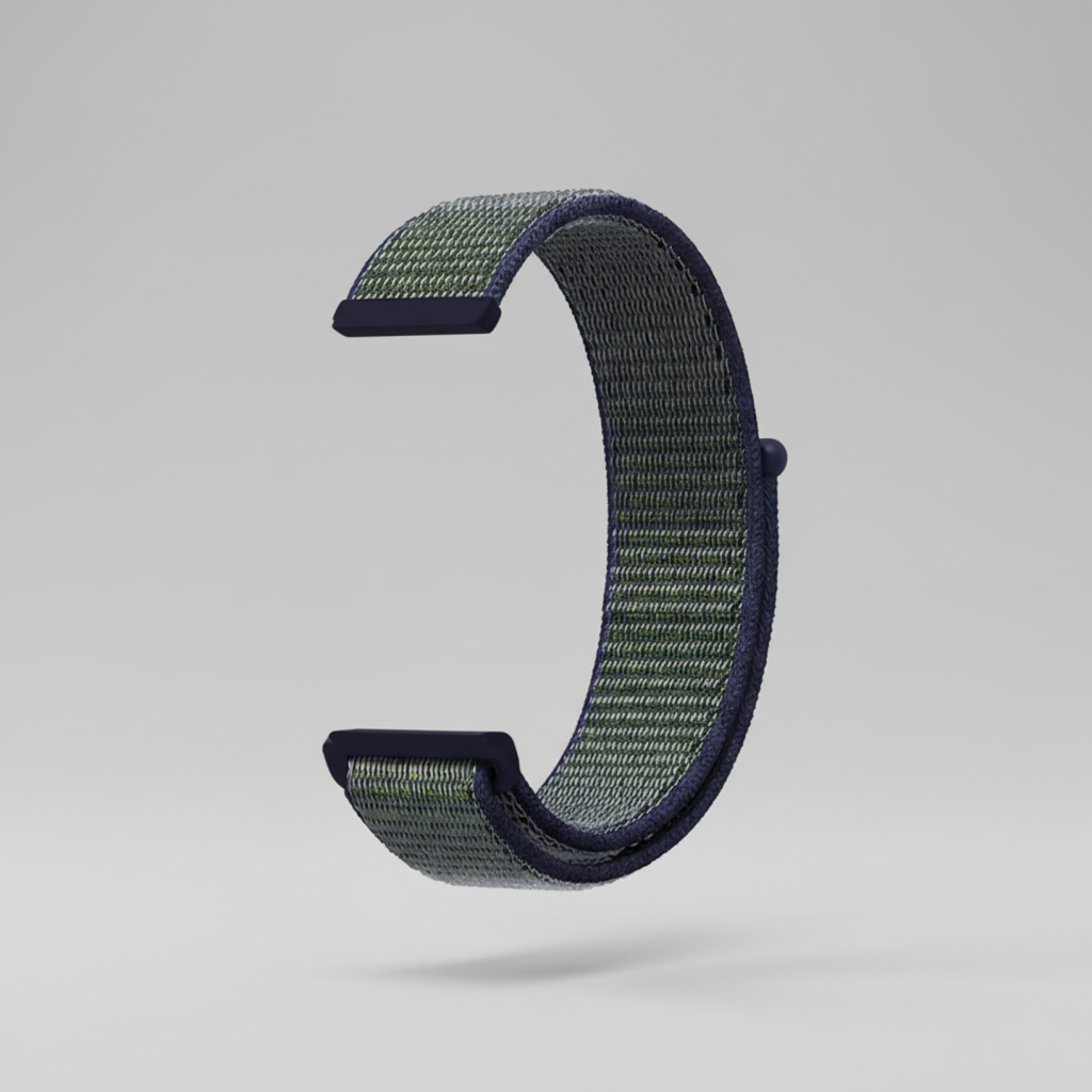 Watch strap Velcro - 20MM - Dark blue