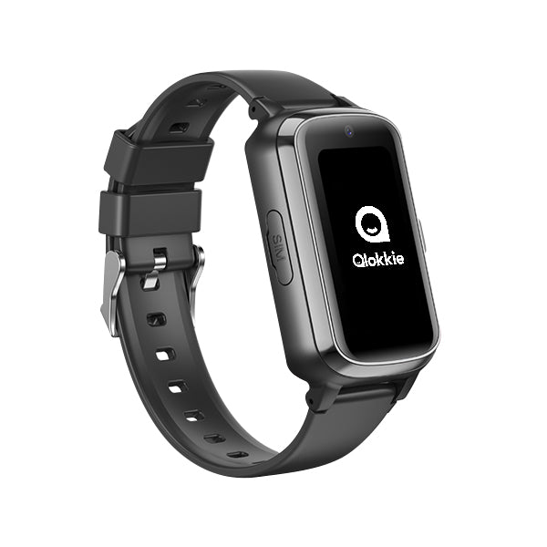 Qlokkie GPS-Uhr für Kinder – Kiddo Slim – Schwarz