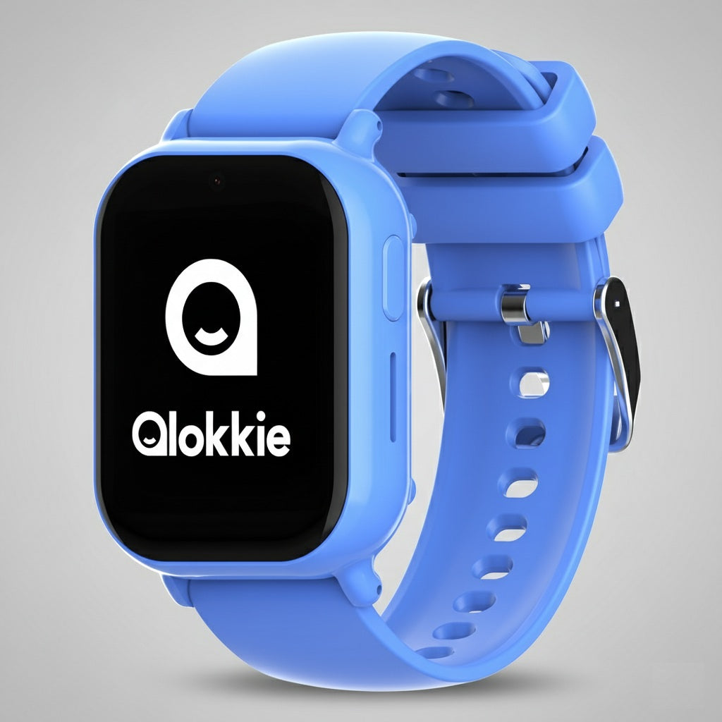 Qlokkie Kiddo Mini – Kompakte GPS-Uhr für Kinder – Blau 