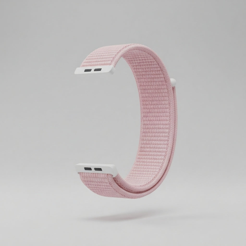 Uhrenarmband mit Klettverschluss – 20 mm – Rosa