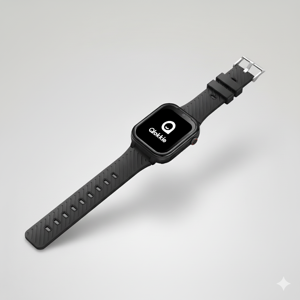 Qlokkie Kiddo Pro Watch Strap - Black