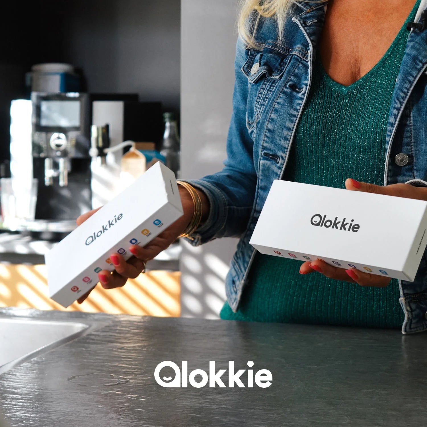 Qlokkie GPS Horloge Kind - Kiddo Pro - Whatsapp - Grijs