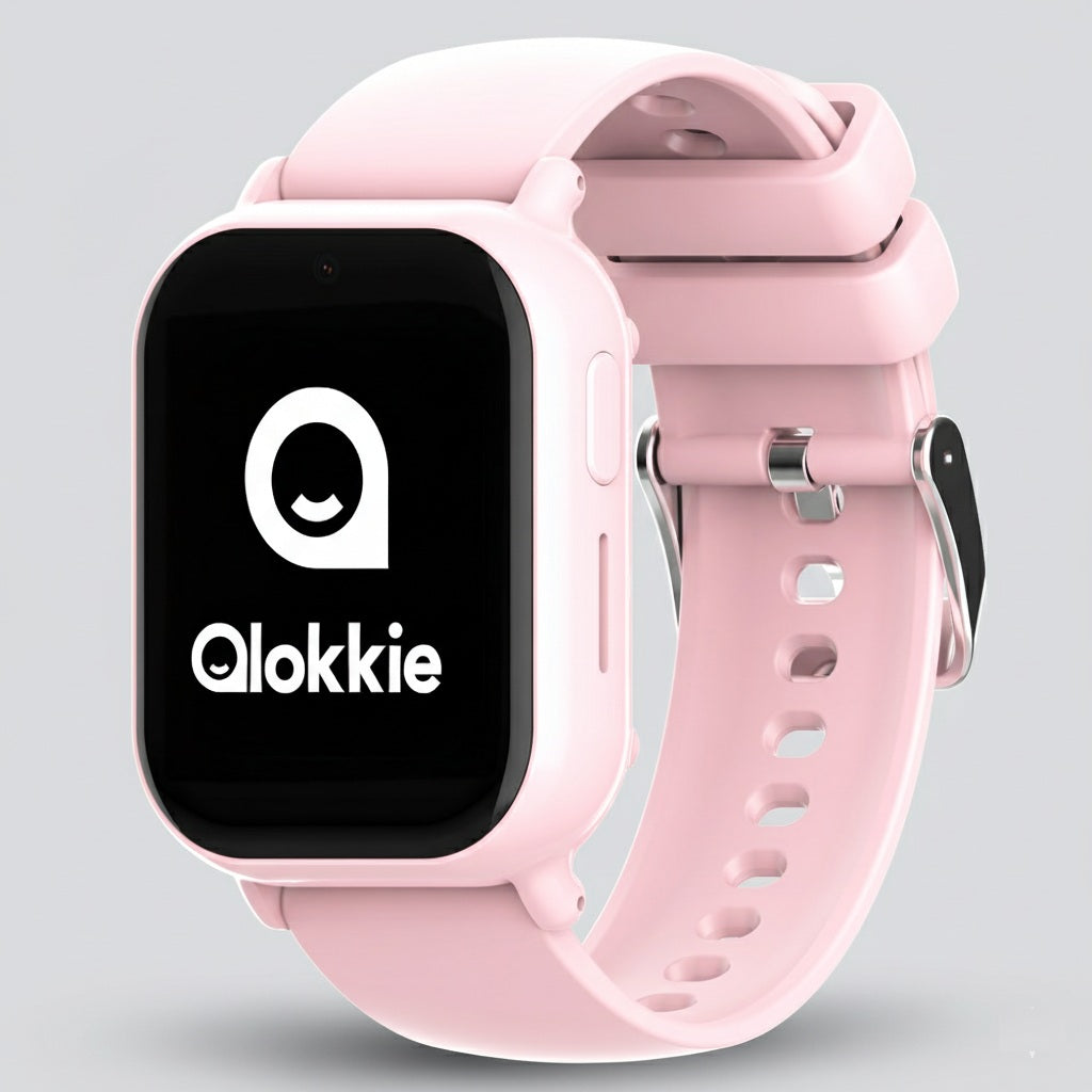 Qlokkie Kiddo Mini – Kompakte GPS-Uhr für Kinder – Rosa 