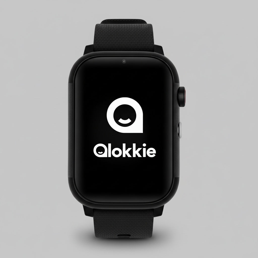 Qlokkie GPS-Uhr für Kinder – Kiddo Slim Pro – Schwarz