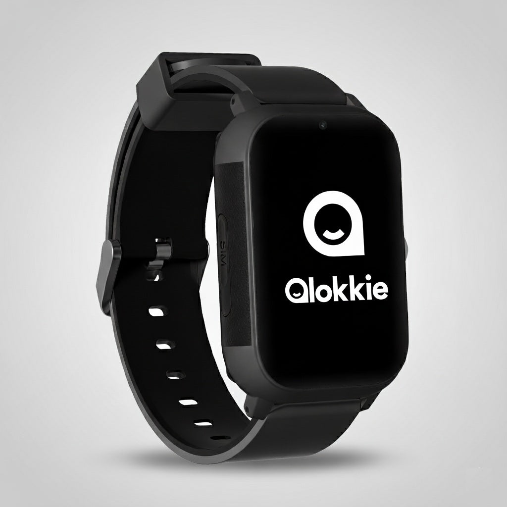 Qlokkie GPS-Uhr für Kinder – Kiddo Slim Pro – Schwarz